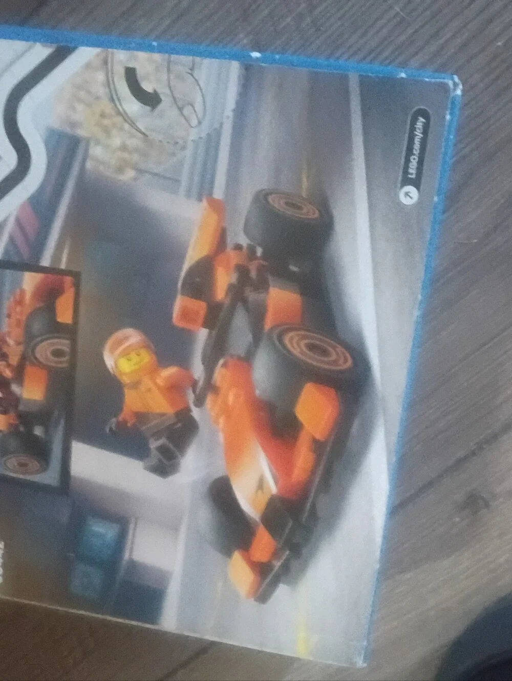 LEGO City Orange and Black Formula 1 Race Car Building Set - 86 pcs